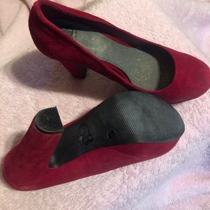 Burgundy heels